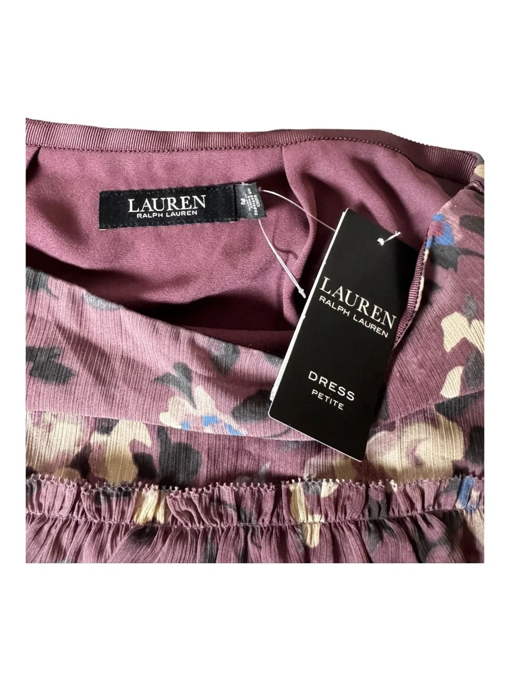 NWT LAUREN Ralph Lauren Floral Print Tiered Ruffle Georgette Skirt Size 2P